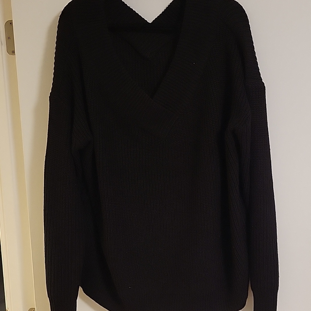 Cozy Black Knit Sweater